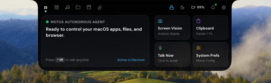 Motus Island UI, Real-Time Feedback & Intelligent Multitasking